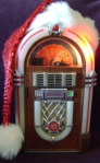 1980s replica Crosley jukebox-Santa!